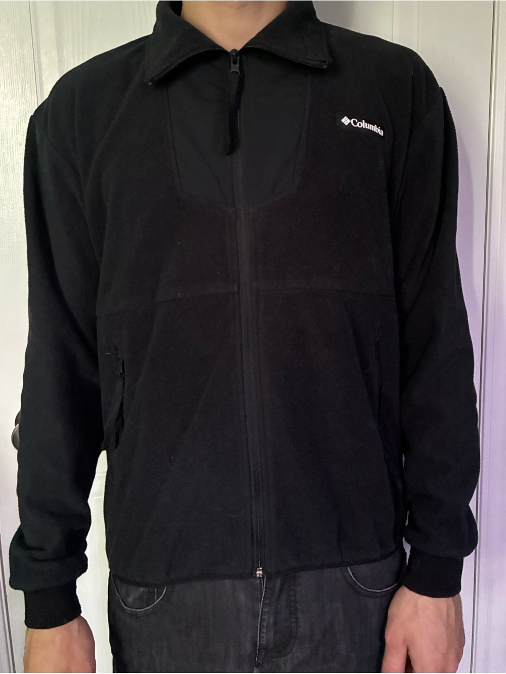 Columbia Black Lightweight Full-Zip Shirt Jacket